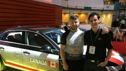 Speedy Glass technicians Ryan Cox, who won 2nd place at the 2016 Best of Belron Competition, and Matt MacDonald, who won 2nd at the 2014 Best of Belron Competition.