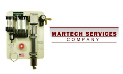 Martech Services says its new 50-WB provides both breathable air and clean, dry air for spraying waterborne.