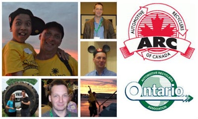 A few views of Wally Dingman, Chairman of the ARC and OARA recycling associations. Dingman's hard work and dedication to his industry has served as an inspiration to others.