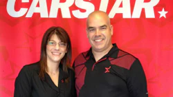 Jessy Dufresne and Eric Henault, franchise partners of CARSTAR St-Félix-de-Valois.
