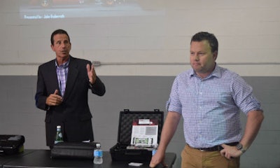 Dan Dominato of Precision Marketing and Jake Rodenroth of Collision Diagnostic Services.