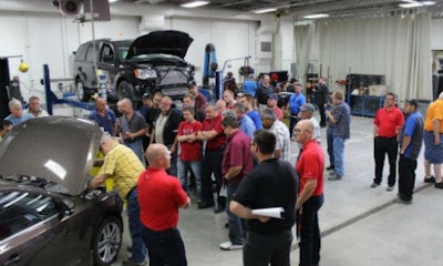 A demo in progress at the event. Check out the gallery below for more photos!