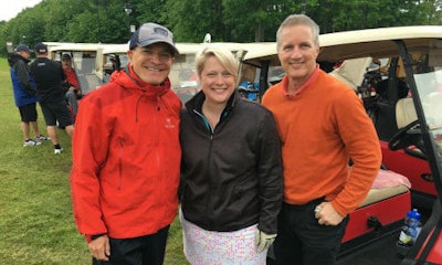 From left: Simon Matte of ARPAC, Vanessa Cyr of Lighthouse Children and Families and her father, Sylvain Cyr.