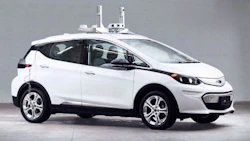 An AV-equipped Chevy Bolt from Cruise Automation. GM purchased Cruise in March 2016.