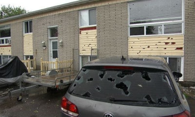 A hail storm rolled through the Saguenay region of Quebec this week, damaging numerous vehicles.