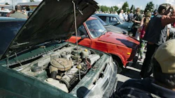 Finland recently held an auction for Soviet-era cars abandoned near the border by migrants.