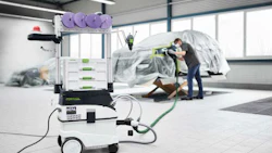 The 3M Total Automotive Sanding System is the first collaboration between 3M and Festool.
