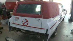A replica Ecto-1, currently under construction at West County Auto Body. The facility took on the project to welcome back a staff member recovering from surgery.