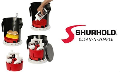 Cutaway views of the One Bucket System, including the optional Bucket Base.