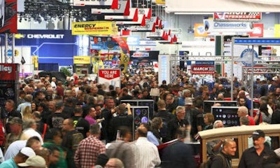 A view of the show floor at the 2015 SEMA Show. The 2016 SEMA Show event will feature the third year of the OEM Collision Repair Technology Summit.