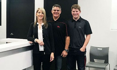 Some of the team from Fix Auto Deerfoot. The facility has recently joined the Fix Auto network, expanding its presence in the Calgary market.