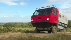 The OX, the world's first flatpack truck, can be assembled in under 12 hours by three people.