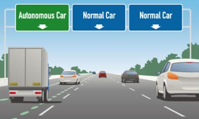 Tech entrepreneurs have proposed a 'self-driving highway' to run between Vancouver and Seattle.