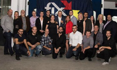 The team from Fix Auto Centre-Ville. The facility recently held a grand opening event.