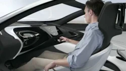LeEco has unveiled a new feature: a steering wheel that can retract into the dashboard when in autonomous mode.