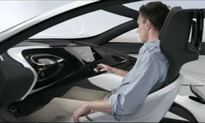 LeEco has unveiled a new feature: a steering wheel that can retract into the dashboard when in autonomous mode.