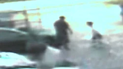 It's a little hard to tell, but the man in the centre of the photo was caught on surveillance video, beating on a car at Dave's Auto Body in Florida with a sledgehammer. According to a report by a local TV station, he then took a few swings with the hammer at some of the staff. So, how was your week at work?