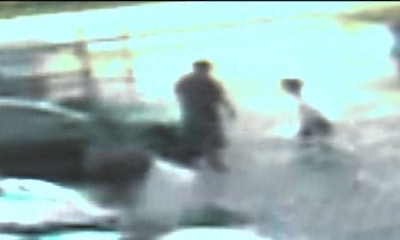 It's a little hard to tell, but the man in the centre of the photo was caught on surveillance video, beating on a car at Dave's Auto Body in Florida with a sledgehammer. According to a report by a local TV station, he then took a few swings with the hammer at some of the staff. So, how was your week at work?
