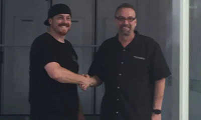 KC Mathieu of KC's Paint Shop and Tim Morgan of Spanesi. Mathieu, probably best known for his appearances on the TV Show Fast N' Loud, will make several appearances at Spanesi's booth at the SEMA Show.