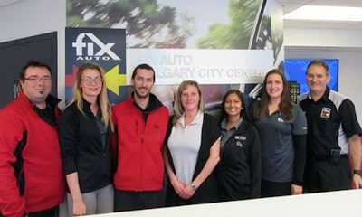 The team at Fix Auto Calgary City Centre.