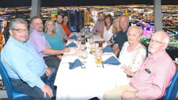 Some of the team from Uniparts O.E.M./Unipiece at the Top of the World restaurant in Las Vegas. The company has recently celebrated its 20th anniversary.