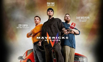 A new marketing campaign from Matrix Automotive Finishes features the 'Mavericks of Color,' Cody Lumpkin, Ryan Evans and Shane Marchyshyn.