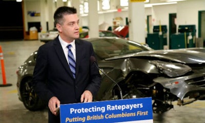 Todd Stone, BC's Minister of Transportation and Infrastructure, has announced that the province will no longer insure vehicles worth more than $150,000.