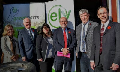 On hand for the announcement of the new end-of-life vehicle sector council: Dave Adams of Global Automakers of Canada; Aleksandra Pogoda of the Canadian Steel Producers Association; Mark Nantais of the Canadian Vehicle Manufacturers Association; Teresa Di Felice of the Canadian Automobile Association; Glen Murray, Ontario's Minister of Environment and Climate Change and Steve Fletcher of Automotive Recyclers of Canada. Make sure to check out the gallery below for more photos!