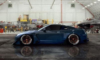 BASF’s 2017 “Color of the Year” is Reflexion Nebula, shown here on a custom Nissan Skyline GT-R. According to BASF, the colour shifts from blue to gray, depending on your point of view.