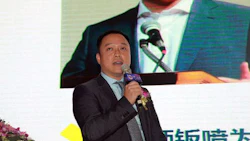 Frank Liu, President of Fix Auto China, at the official launch at Automechanika Shanghai.