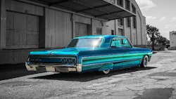This 1964 Chevy Impala is the work of Albert De Alba Jr. of Cal Blast in Oakland, California. De Alba is one of the 12 painters who received this year’s Prestigious Painter honour from House of Kolor, a Valspar Automotive brand.