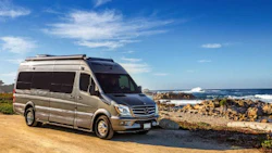 A Mercedes-Benz Sprinter built by the Erwin Hymer Group. The company will start testing a Sprinter with various levels of automation on Ontario's roads.