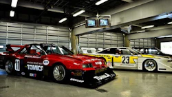 A pair of modified Japanese cars