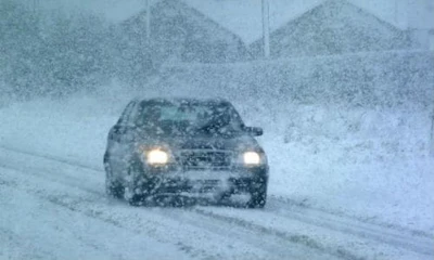 Snow is still difficult for AVs. Part of the issue is salt, slush and other grime covering up sensors.