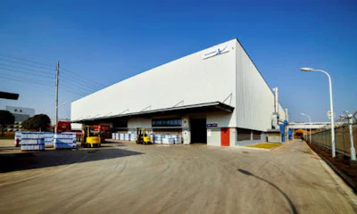 AkzoNobel’s new powder coatings facility in Chengdu, China. AkzoNobel now owns more than 30 production sites across China.