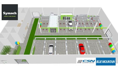 A rendering of the proposed layout for CSN-Blue Mountain Collision's new shop, set to open in April 2017.