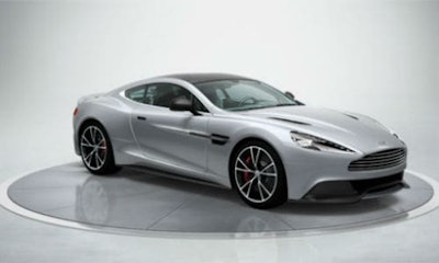 A 2014 Aston Martin DB9, painted in 'Skyfall' silver. A similar vehicle was repaired by a shop in Richmond, BC, but the vehicle's owner has refused to pay the repair bill.