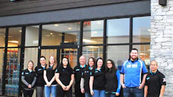 The team at the new Lordco store in Smithers, British Columbia.