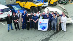 The team at Fraser River Paint & Body, the first Canadian stop on the Mitchell Roadshow in 2016.
