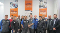 Some of the team members from Prochilo Brothers Auto Collision. All three of the company's facilities have recently been recognized by Honda ProFirst.