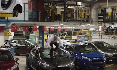 Ford's new Fiesta ST crashed windshields in it's new advert