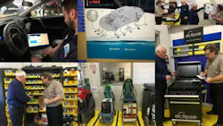 A few views of the audit process at CSN-Brimell Paint and Collision Centre. Brimell Toyota is the first Toyota dealership to qualify under the new program.