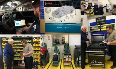 A few views of the audit process at CSN-Brimell Paint and Collision Centre. Brimell Toyota is the first Toyota dealership to qualify under the new program.