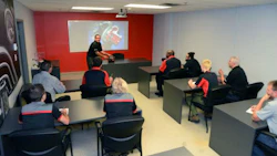 A class in session at the new Carrossier ProColor training centre in Boucherville.