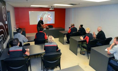 A class in session at the new Carrossier ProColor training centre in Boucherville.