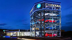 One of Carvana's 'car vending machines' in Nashville. Another is slated for construction in North Carolina.