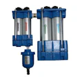 The .01 Micron SuperStar Filter includes a differential pressure gauge and comes with mounting brackets.