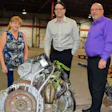 A few team members from Cardinal Couriers: Martha McGregor, Account Manager; Adrian Pavone, President, and Joe Ariganello, Director of Sales and Marketing. The company will soon move into a new building that will increase efficiency and capacity.