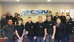 The team at CSN-Keizer’s Collision. The facility is the first shop in Eastern Canada to receive CCIAP accreditation.