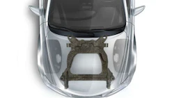 Magna has developed a prototype carbon fibre composite subframe for Ford that reduces mass by 34 percent.